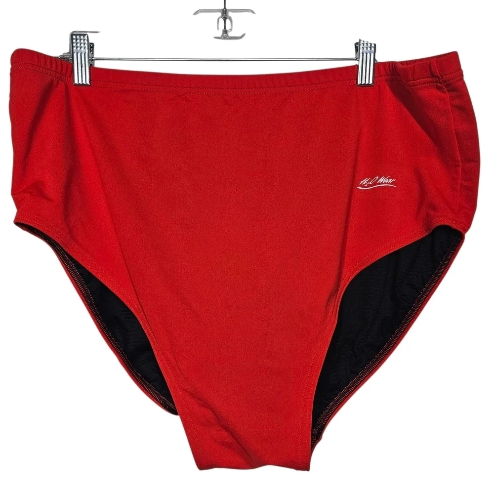 Red and Black Performance Swimwear